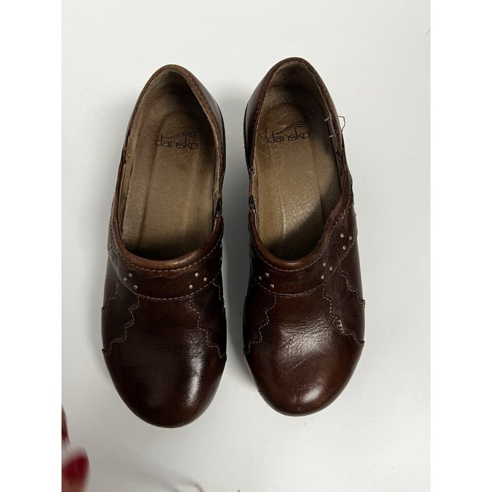 DANSKO Hailey Professional Staple Clog Mule Platform Nursing Shoe Studs 7.5-8 38 - Picture 4 of 10